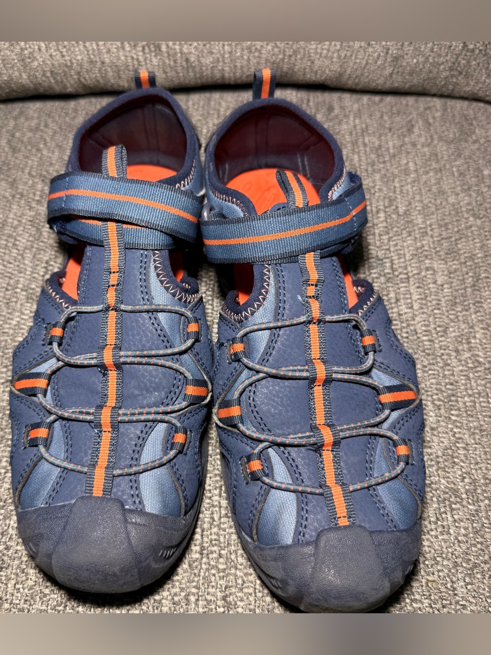 Merrell Hydro H2O Hiker Navy/Orange Sport Sandals Water shoes Big kids size 5M